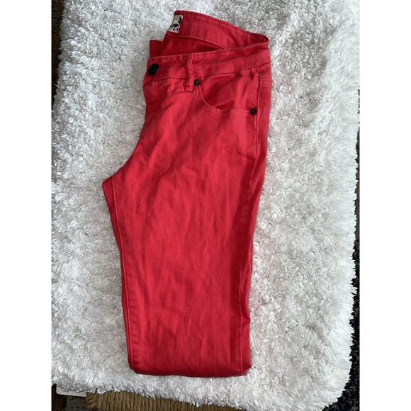 Scarlet Boulevard sz. 25 red/ coral jeans. Great pair, comfortable - Picture 9 of 9